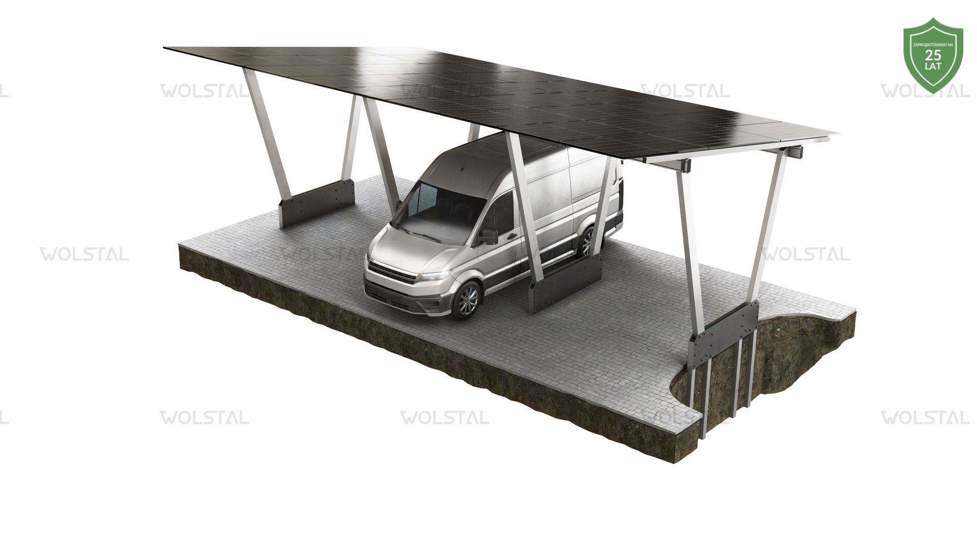 wolstal pv - Carport kafarowany Premium Bus long